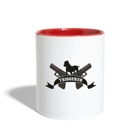 Character #111 Contrast Coffee Mug - white/red