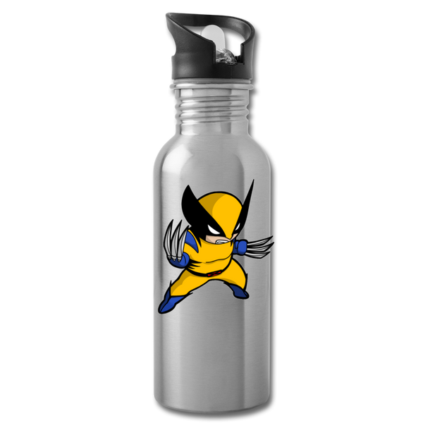 Character #1 Water Bottle - silver