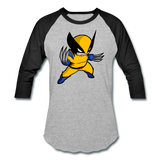Character #1 Baseball T-Shirt - heather gray/black