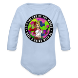 Character #94 Organic Long Sleeve Baby Bodysuit - sky