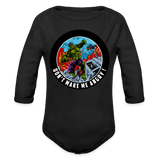 Character #97 Organic Long Sleeve Baby Bodysuit - black
