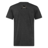 Character #100 Fitted Cotton/Poly T-Shirt by Next Level - heather black
