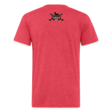 Character #100 Fitted Cotton/Poly T-Shirt by Next Level - heather red