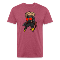 Character #100 Fitted Cotton/Poly T-Shirt by Next Level - heather burgundy
