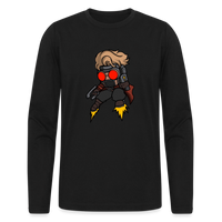 Character #100  Men's Long Sleeve T-Shirt by Next Level - black