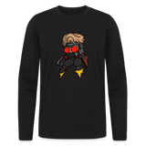 Character #100  Men's Long Sleeve T-Shirt by Next Level - black