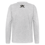 Character #100  Men's Long Sleeve T-Shirt by Next Level - heather gray