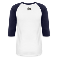 Character #100  Baseball T-Shirt - white/navy