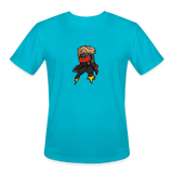 Character #100  Men’s Moisture Wicking Performance T-Shirt - turquoise