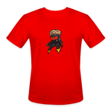 Character #100  Men’s Moisture Wicking Performance T-Shirt - red