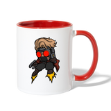 Character #100  Contrast Coffee Mug - white/red