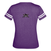Character #100  Women’s Vintage Sport T-Shirt - vintage purple/white