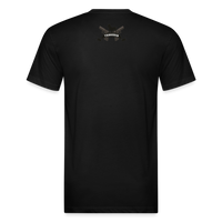 Character #101 Fitted Cotton/Poly T-Shirt by Next Level - black