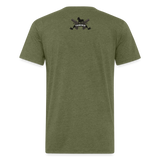 Character #101 Fitted Cotton/Poly T-Shirt by Next Level - heather military green