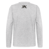 Character #101  Men's Long Sleeve T-Shirt by Next Level - heather gray