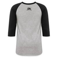 Character #101  Baseball T-Shirt - heather gray/black