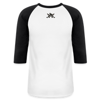 Character #101  Baseball T-Shirt - white/black