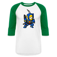 Character #101  Baseball T-Shirt - white/kelly green