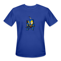 Character #101  Men’s Moisture Wicking Performance T-Shirt - royal blue