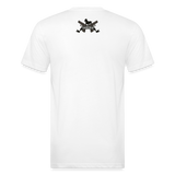 Character #102 Fitted Cotton/Poly T-Shirt by Next Level - white