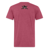 Character #102 Fitted Cotton/Poly T-Shirt by Next Level - heather burgundy