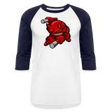 Character #102  Baseball T-Shirt - white/navy