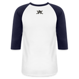 Character #102  Baseball T-Shirt - white/navy