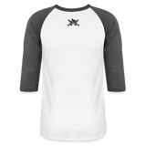 Character #102  Baseball T-Shirt - white/charcoal