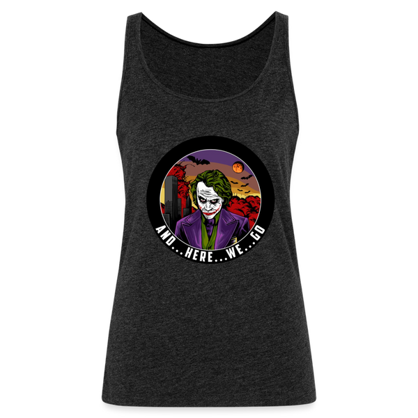 Character #103  Women’s Premium Tank Top - charcoal grey