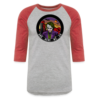 Character #103  Baseball T-Shirt - heather gray/red