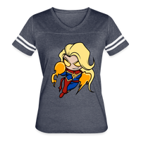 Character #104  Women’s Vintage Sport T-Shirt - vintage navy/white