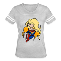 Character #104  Women’s Vintage Sport T-Shirt - heather gray/white