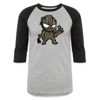 Character #105  Baseball T-Shirt - heather gray/black