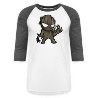 Character #105  Baseball T-Shirt - white/charcoal