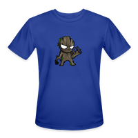 Character #105 Men’s Moisture Wicking Performance T-Shirt - royal blue