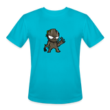 Character #105 Men’s Moisture Wicking Performance T-Shirt - turquoise