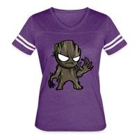 Character #105  Women’s Vintage Sport T-Shirt - vintage purple/white