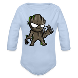 Character #105  Organic Long Sleeve Baby Bodysuit - sky
