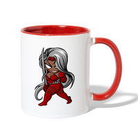 Character #106 Contrast Coffee Mug - white/red
