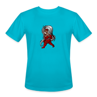Character #106 Men’s Moisture Wicking Performance T-Shirt - turquoise