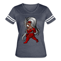 Character #106  Women’s Vintage Sport T-Shirt - vintage navy/white