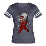 Character #106  Women’s Vintage Sport T-Shirt - vintage navy/white