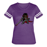 Character #107  Women’s Vintage Sport T-Shirt - vintage purple/white