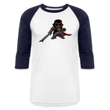 Character #107  Baseball T-Shirt - white/navy