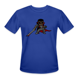 Character #107 Men’s Moisture Wicking Performance T-Shirt - royal blue