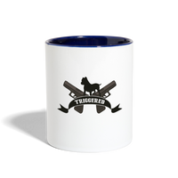Character #108 Contrast Coffee Mug - white/cobalt blue