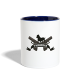 Character #108 Contrast Coffee Mug - white/cobalt blue