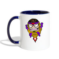 Character #108 Contrast Coffee Mug - white/cobalt blue