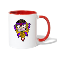 Character #108 Contrast Coffee Mug - white/red