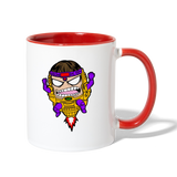 Character #108 Contrast Coffee Mug - white/red